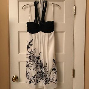 OC by OC Cocktail Mini Chiffon / Silk Halter Dress